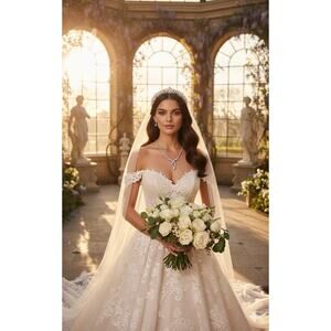 Vintage 10 Inch Silver Rhinestone Infinity Loop Choker Necklace bridal fairycore